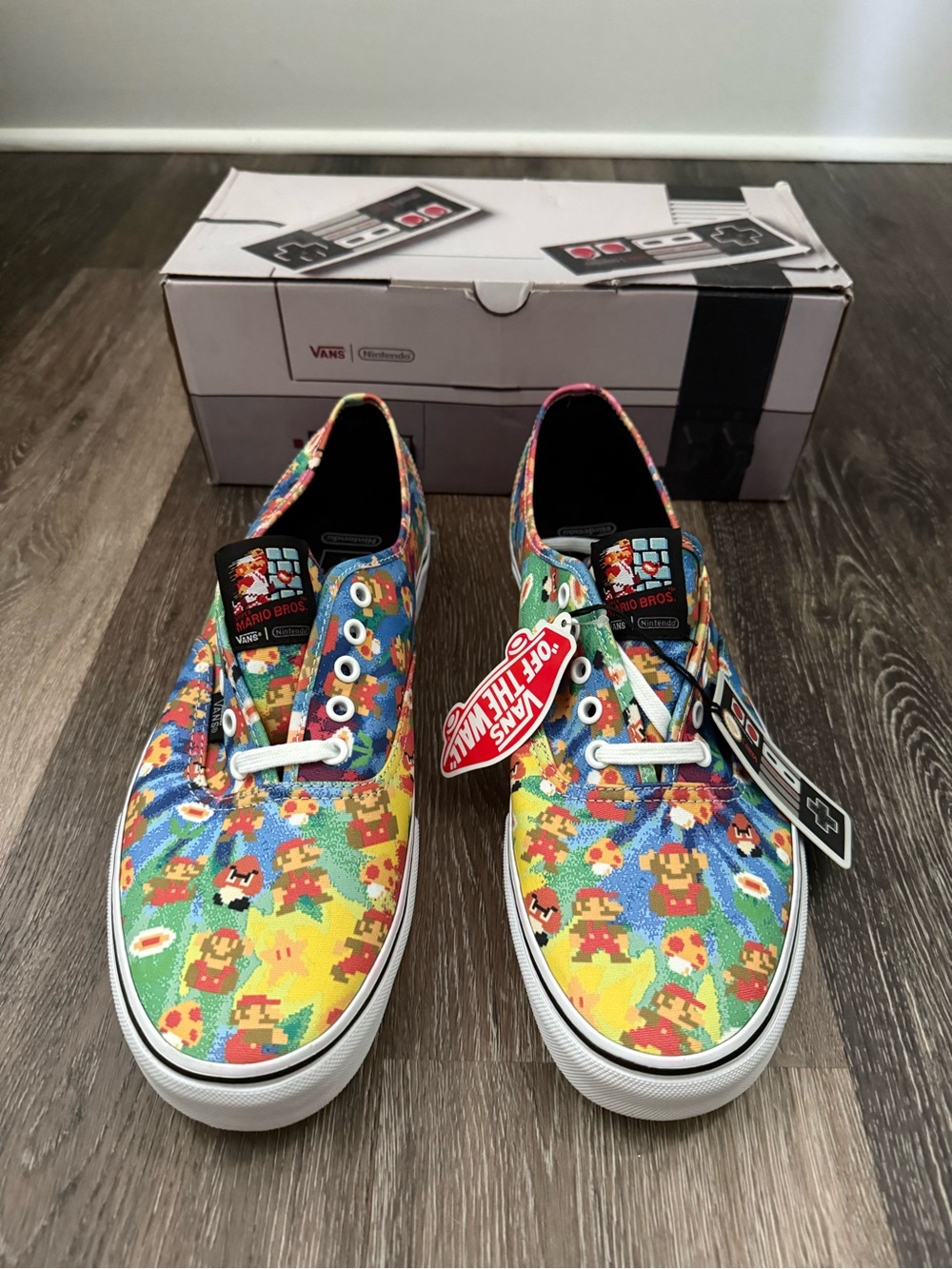 RARE 2016 Vans x Nintendo Super Mario Bros Authentic Sneakers Men’s sz US 12